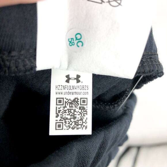 UNDER ARMOUR Women's Training Rival Fleece Joggers 1X Black Drawstring NWOT - Picture 14 of 14